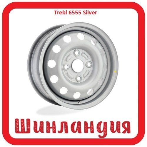 Trebl 6555 Silver 5.5x14/4x114.3 D56.6 ET44  