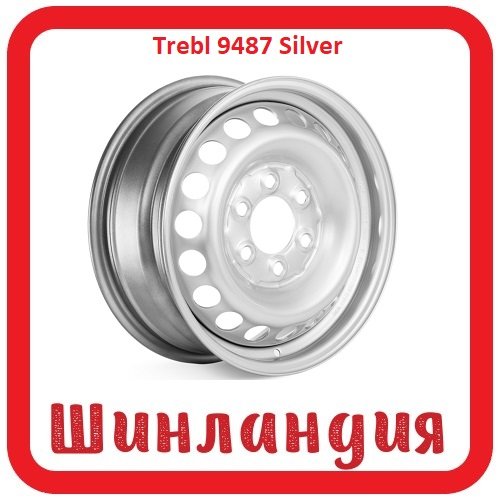 Trebl 9487 Silver 6.5x16/6x130 D84.1 ET62  