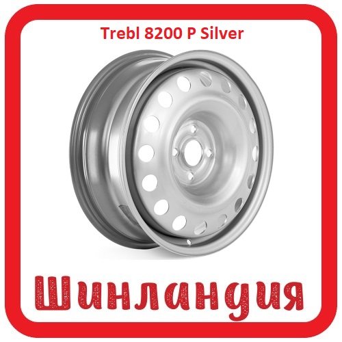 Trebl 8200 P Silver 6x15/4x108 D63.3 ET52  