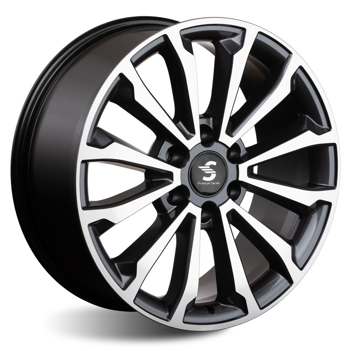 СКАД Premium КР006 (20_TANK 500) Diamond Black Gris 8.5x20/6x139.7 D100.1 ET33  