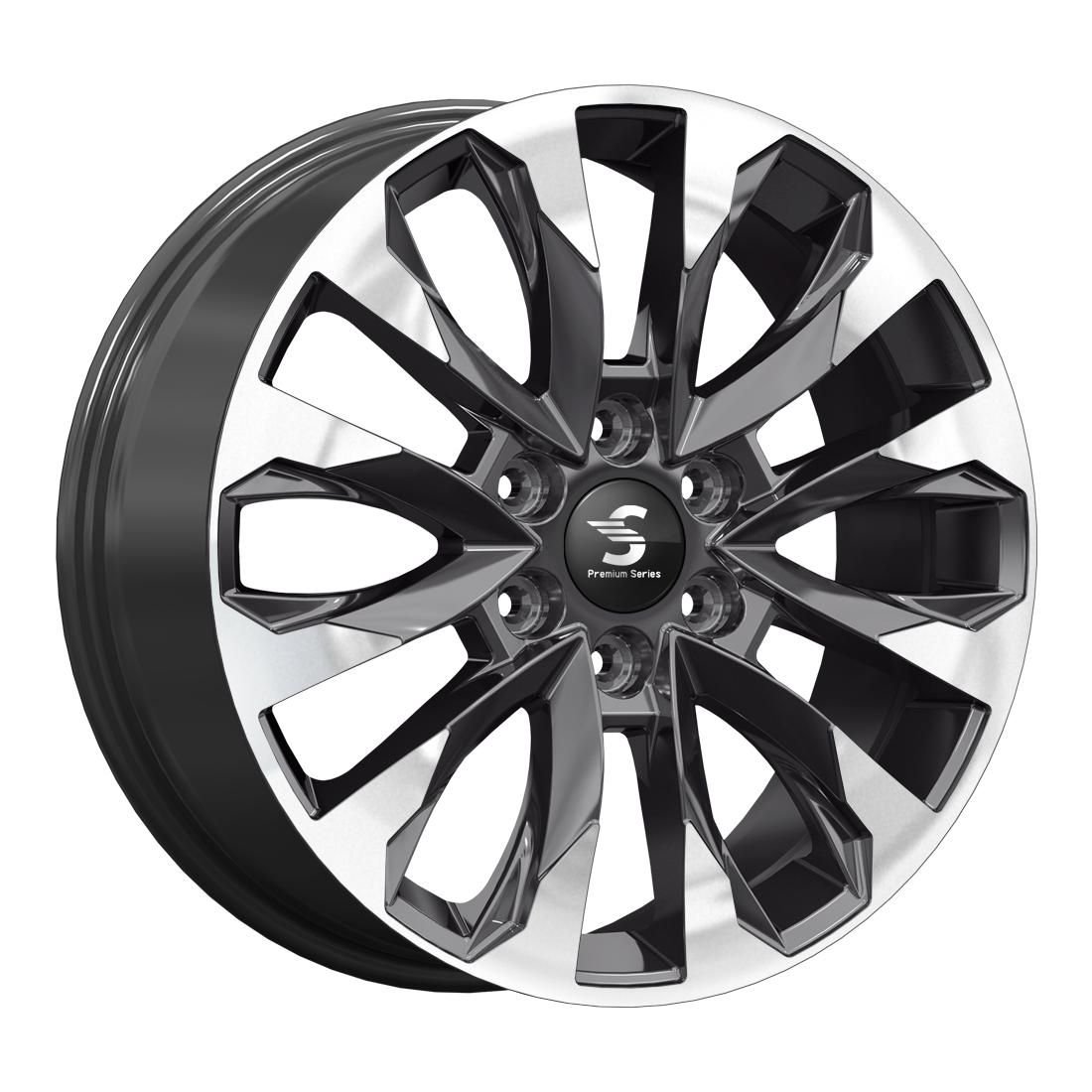 СКАД Premium КР007 (20_Haval H9) Diamond gloss graphite 8x20/6x139.7 D75.1 ET42  