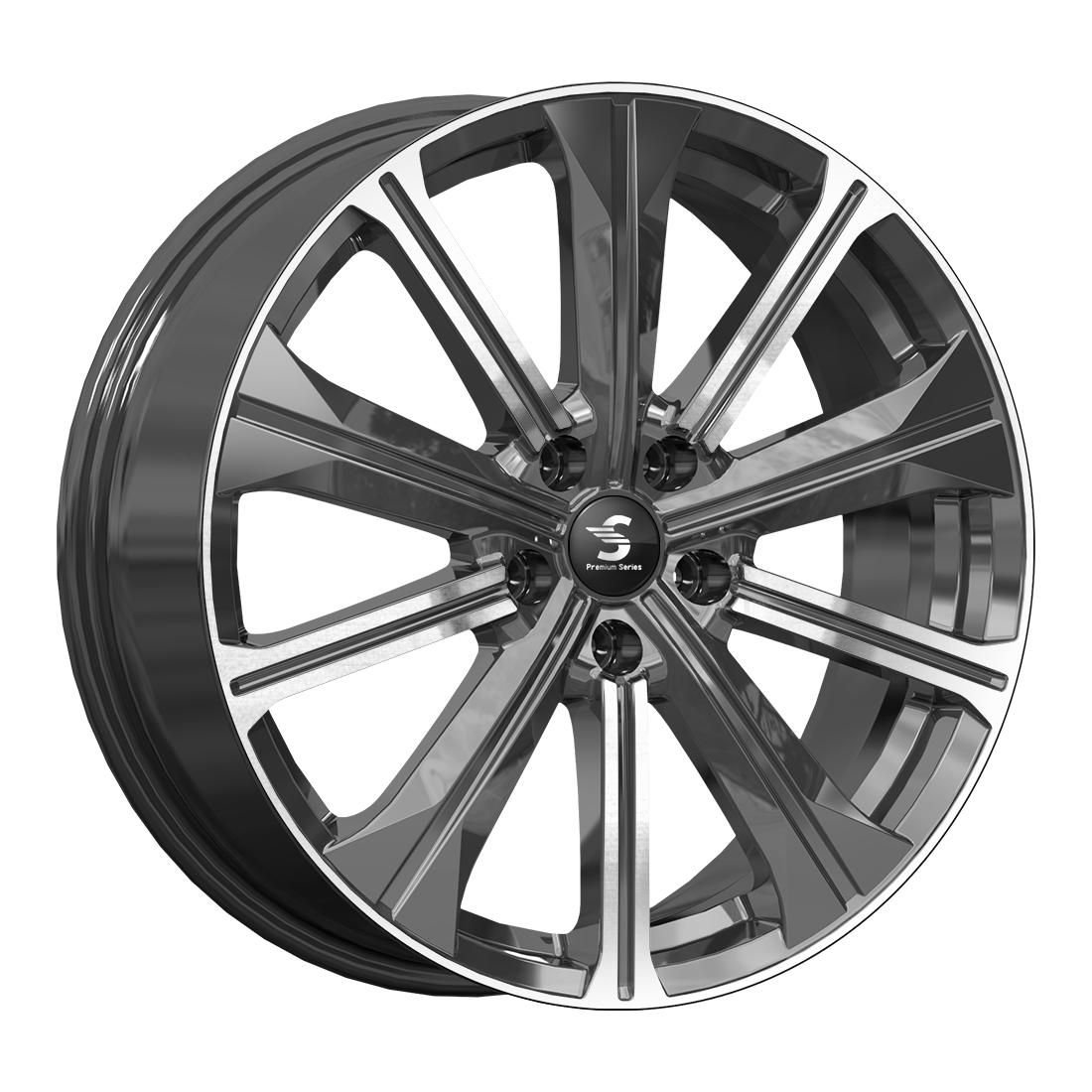 СКАД Premium КР013 (19_EXEED TXL) Diamond gloss graphite 7x19/5x108 D65.1 ET36  