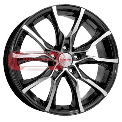 K&K Твист (КС697М) Алмаз черный 7.5x17/5x110 D65.1 ET39  