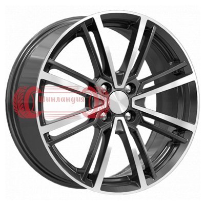 K&K Эрфурт-оригинал (КС903) Алмаз черный 7x17/4x100 D60.1 ET43  