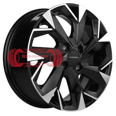 Khomen Wheels KHW1402 (Solaris/Logan/Rio) Black-FP 5.5x14/4x100 D67.1 ET43  