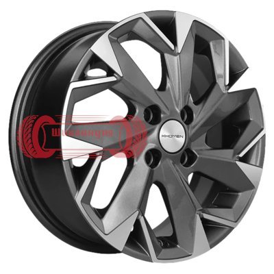 Khomen Wheels KHW1402 (Solaris/Logan/Rio) Gray-FP 5.5x14/4x100 D67.1 ET43  