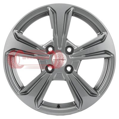Khomen Wheels KHW1502 (Rio/Solaris) Gray 6x15/4x100 D54.1 ET46  
