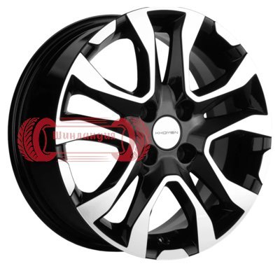 Khomen Wheels KHW1503 (Logan/Sandero/Xray) Black-FP 6x15/4x100 D60.1 ET40  