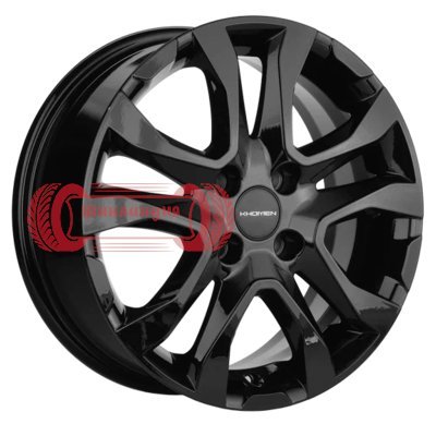Khomen Wheels KHW1503 (Logan/Sandero/Xray) Black 6x15/4x100 D60.1 ET40  