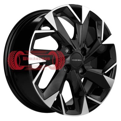 Khomen Wheels KHW1508 (Nexia) Black-FP 6x15/4x100 D56.6 ET45  