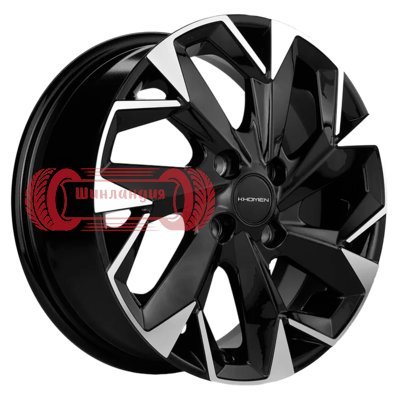 Khomen Wheels KHW1508 (XRay) Black-FP 6x15/4x100 D60.1 ET40  