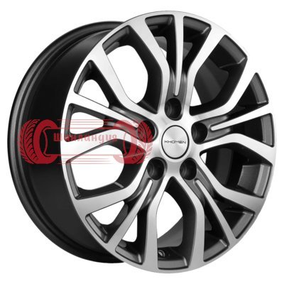 Khomen Wheels KHW1608 (Alphard) Gray-FP 6.5x16/5x114.3 D60.1 ET38  