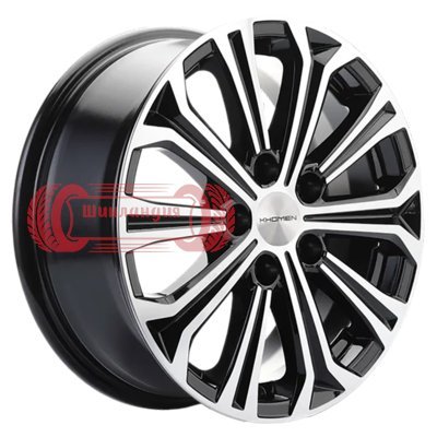 Khomen Wheels KHW1610 (Chery Tiggo 3/Tiggo 3 Pro) Black-FP 6.5x16/5x108 D60.1 ET45  