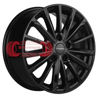 Khomen Wheels KHW1611 (Geely Coolray) Black 6.5x16/5x114.3 D54.1 ET45  