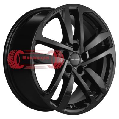 Khomen Wheels KHW1612 (Polo) Black 6.5x16/5x100 D57.1 ET39  