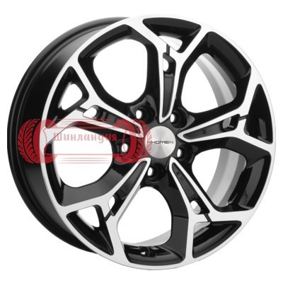 Khomen Wheels KHW1702 (Ford C-Max) Black-FP 7x17/5x108 D63.35 ET50  