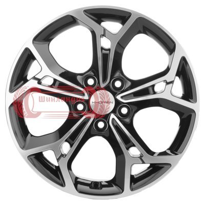 Khomen Wheels KHW1702 (Qashqai) Black-FP 7x17/5x114.3 D66.1 ET40  