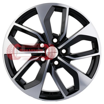 Khomen Wheels KHW1703 (Qashqai) Black-FP 7x17/5x114.3 D66.1 ET40  
