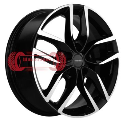 Khomen Wheels KHW1708 (Dongfeng AX7/Evolute i-PRO) Black-FP 6.5x17/5x108 D65.1 ET43  