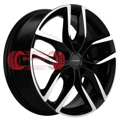 Khomen Wheels KHW1708 (Haval F7/F7x) Black-FP 6.5x17/5x114.3 D64.1 ET40  