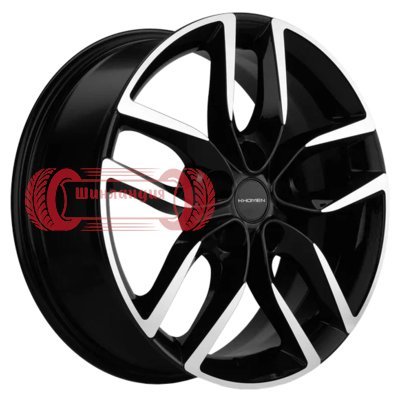 Khomen Wheels KHW1708 (Kodiaq/Tiguan) Black-FP 6.5x17/5x112 D57.1 ET38  