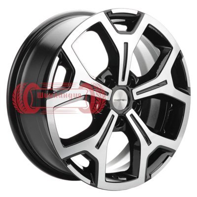 Khomen Wheels KHW1710 (Chery Tiggo 7pro) Black-FP 6.5x17/5x108 D60.1 ET33  