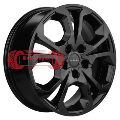 Khomen Wheels KHW1711 (Coolray) Black 6.5x17/5x114.3 D54.1 ET45  