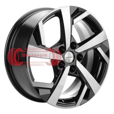 Khomen Wheels KHW1712 (Jac/Москвич 3) Black-FP 7x17/5x108 D54.1 ET40  