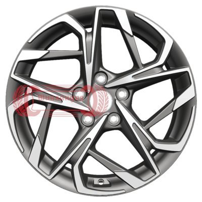 Khomen Wheels KHW1716 (Changan CS35 Plus) Gray-FP 7x17/5x110 D63.3 ET46  