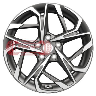 Khomen Wheels KHW1716 (Changan/Geely/Lexus/Toyota) Gray-FP 7x17/5x114.3 D60.1 ET45  