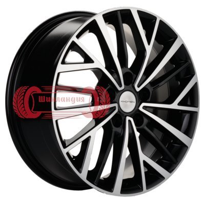 Khomen Wheels KHW1717 (Changan CS35/CS35 Pro) Black-FP 7x17/5x110 D63.3 ET46  