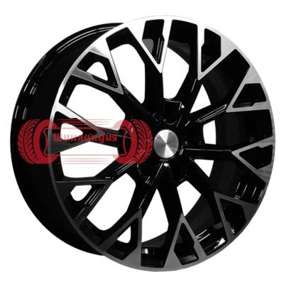 Khomen Wheels KHW1718 (Jac/Москвич 3) Black-FP 7x17/5x108 D54.1 ET40  