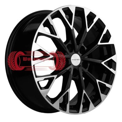 Khomen Wheels KHW1718 (Toyota RAV4/ Lexus NX) Black-FP 7x17/5x114.3 D60.1 ET35  