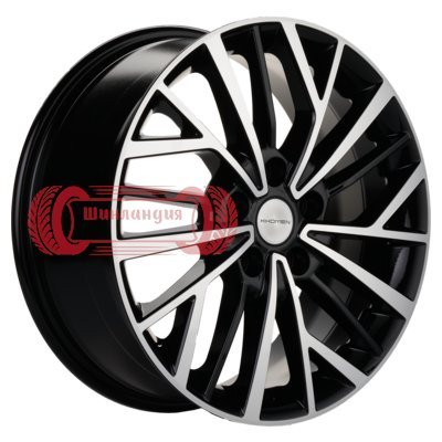 Khomen Wheels KHW1722 (Chery/Exeed) Black-FP 6.5x17/5x108 D60.1 ET33  