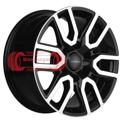 Khomen Wheels KHW1723 (L200) Black-FP 8x17/6x139.7 D67.1 ET38  