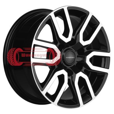 Khomen Wheels KHW1723 (LC Prado/Lexus GX) Black-FP 8x17/6x139.7 D106.1 ET25  