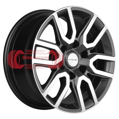 Khomen Wheels KHW1723 (Pajero) Gray-FP 8x17/6x139.7 D67.1 ET46  