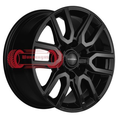 Khomen Wheels KHW1723 (Pajero) Black 8x17/6x139.7 D67.1 ET46  