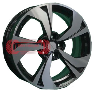 Khomen Wheels KHW1724 (Jac/Москвич 3) Black-FP 7x17/5x108 D54.1 ET40  