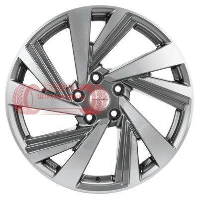 Khomen Wheels KHW1801 (Kodiaq/Tiguan) Gray-FP 7.5x18/5x112 D57.1 ET43  
