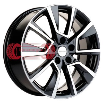 Khomen Wheels KHW1802 (Chery Tiggo) Black-FP 7x18/5x108 D60.1 ET40  