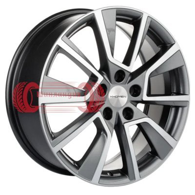 Khomen Wheels KHW1802 (Dargo/Jolion) Gray-FP 7x18/5x114.3 D66.5 ET37  
