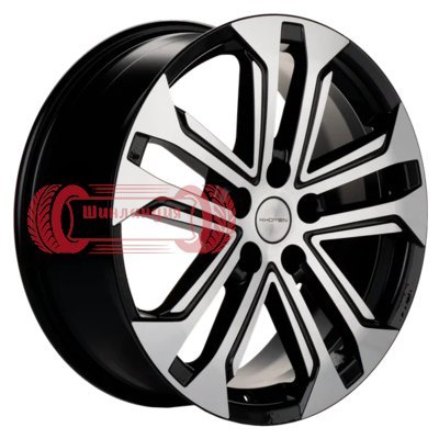Khomen Wheels KHW1803 (CS35/CS35 Plus) Black-FP 7x18/5x110 D63.3 ET50  