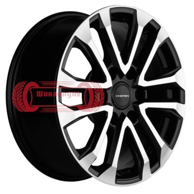 Khomen Wheels KHW1805 (Tank 300/500) Black-FP 7.5x18/6x139.7 D100.1 ET36  