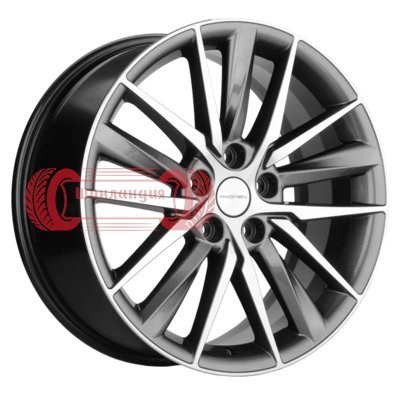 Khomen Wheels KHW1807 (A6/Q5) Gray-FP 8x18/5x112 D66.6 ET39  