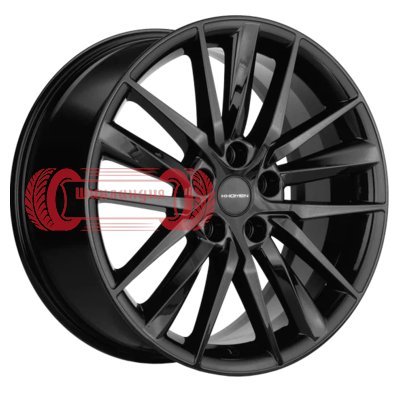 Khomen Wheels KHW1807 (A6/Q5) Black 8x18/5x112 D66.6 ET39  