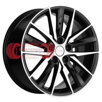 Khomen Wheels KHW1807 (Geely Atlas/Atlas Pro/Lifan Myway) Black-FP 8x18/5x114.3 D60.1 ET45  