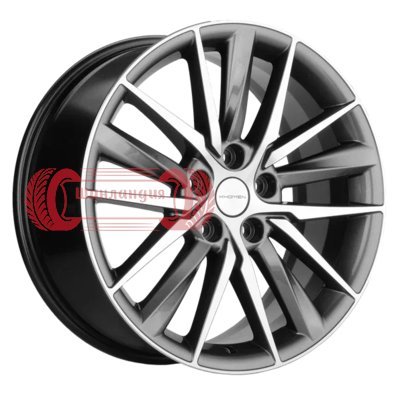 Khomen Wheels KHW1807 (Tugella/Jaguar XF/F-Pace) Gray-FP 8x18/5x108 D63.4 ET46  