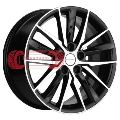 Khomen Wheels KHW1807 (Tugella/Jaguar XF/F-Pace) Black-FP 8x18/5x108 D63.4 ET46  