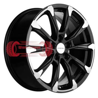 Khomen Wheels KHW1808 (Jolion) Black-FP 7.5x18/5x114.3 D66.5 ET37  